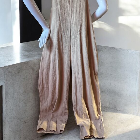 ✨ Boho-Inspired Beige Utility Jumpsuit – Size M (NWT) ✨ - Picture 4 of 4